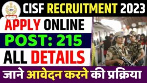 CISF RECRUI TMENT 2023